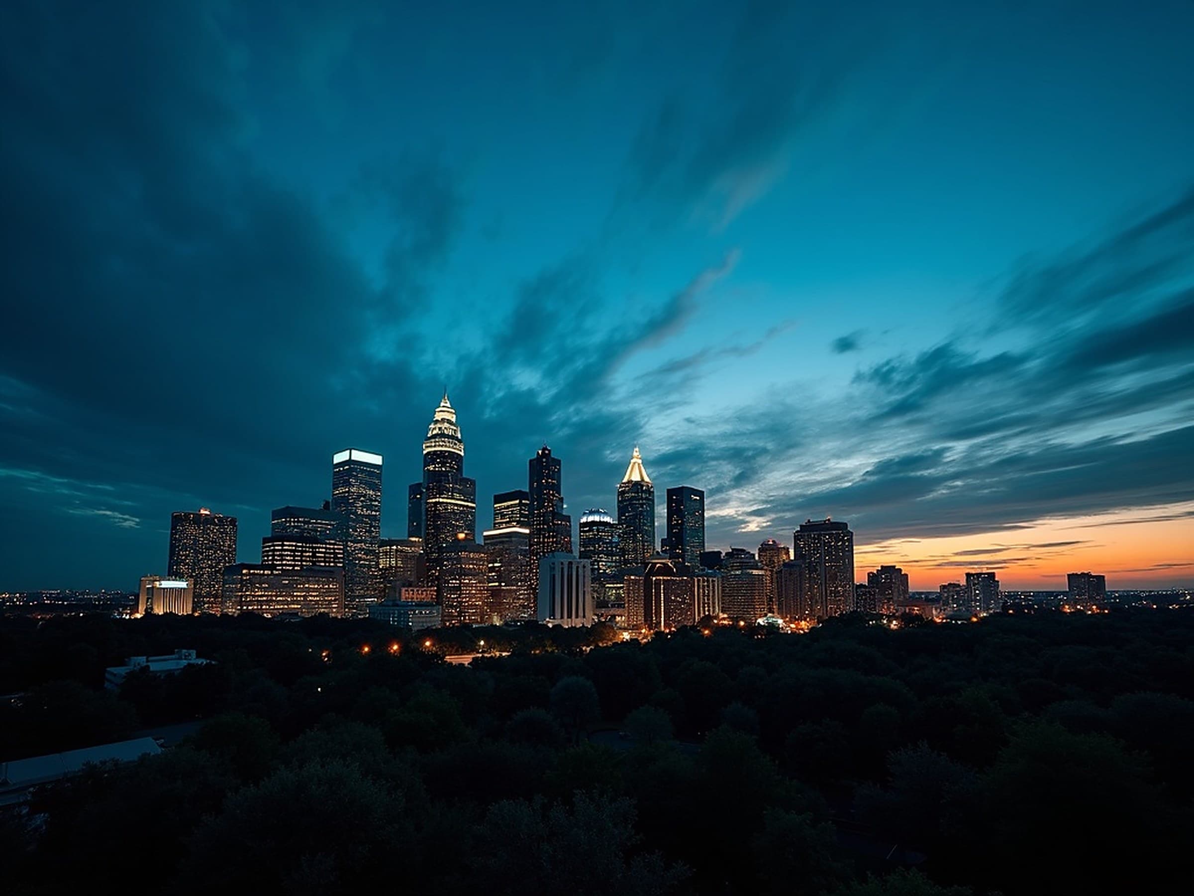 Austin skyline at dusk